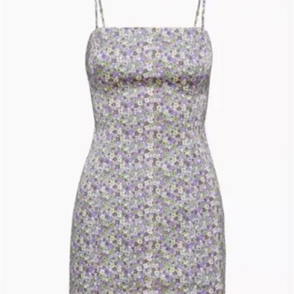 Aritzia Sunday Best Purple Floral Dress
